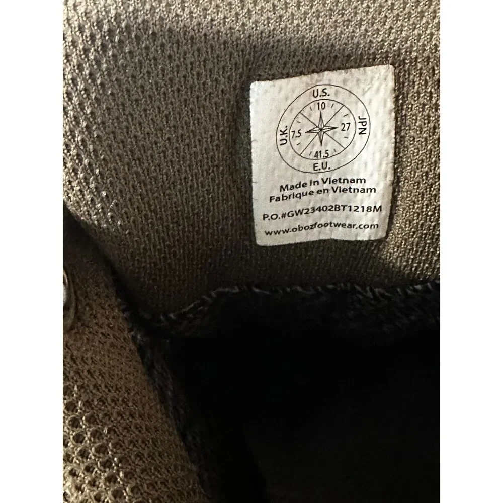 Oboz Women's Sawtooth II Low Waterproof Hiking Shoes - Walnut US 10 EUC